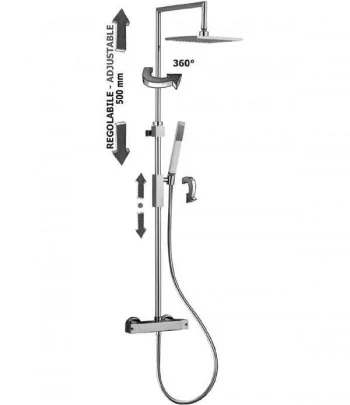Colonna doccia PAFFONI ZCOL655CR serie SYNCRO TOP