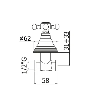 Rubinetto gruppo bagno PAFFONI FBLV010CR serie BELINDA MELISSA
