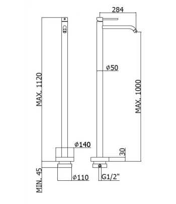 Miscelatore gruppo lavabo PAFFONI LIG031CR serie LIGHT