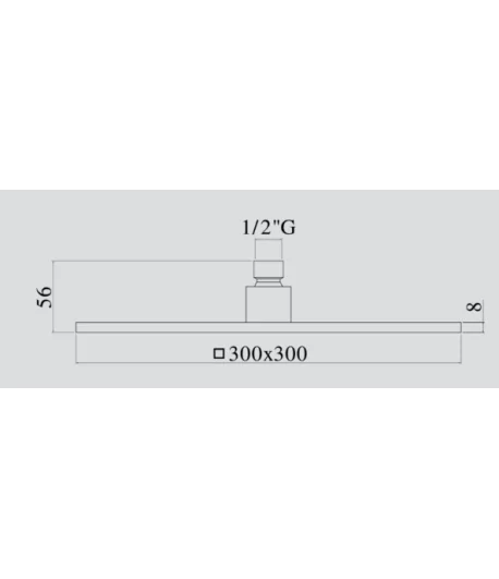 Soffione Quadro PAFFONI SYNCRO KING ZSOF078NO