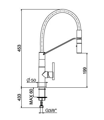 Miscelatore lavello 0715/PCC0 serie LINEA 34 GATTONI.Miscelatore lavello 0715/PCC0 serie LINEA 34 GATTONI